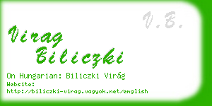 virag biliczki business card